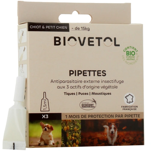 Biovetol Antiparasitaire Pipettes Chien