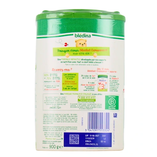 Blédilait Croissance + 3ème âge