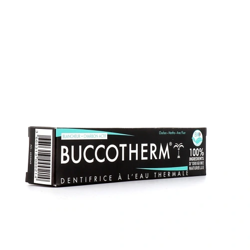 Buccotherm Dentifrice à l'Eau Thermale Blancheur Charbon