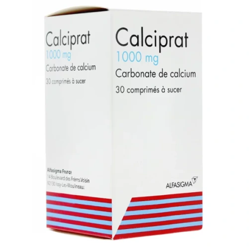 Calciprat 1000mg 30 comprimés à sucer