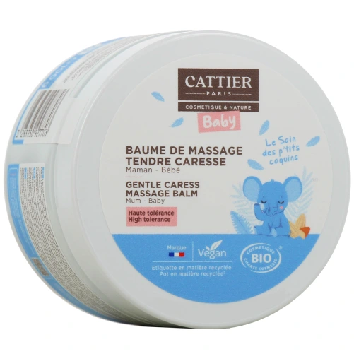 Cattier Baume de Massage Tendre Caresse Bio