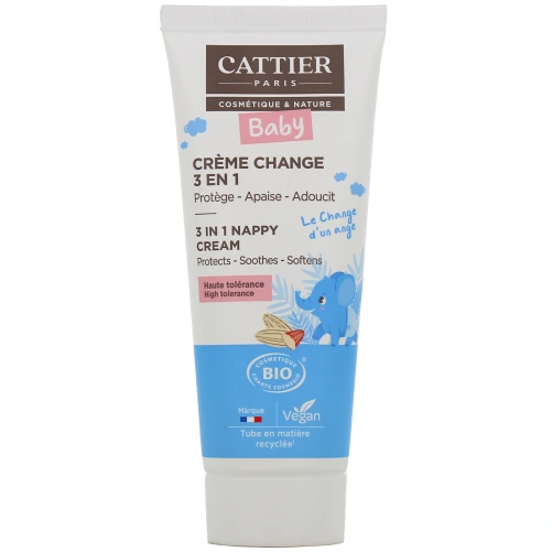 Cattier Bébé Crème Change 3 en 1 Bio