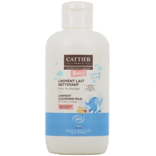 Cattier Bébé Liniment Lait Nettoyant Bio