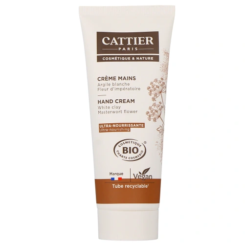 Cattier Crème Mains Argile Blanche Bio