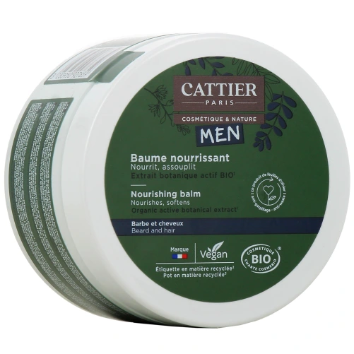 Cattier Men Baume Nourrissant Barbe et Cheveux