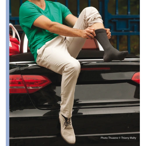 Thuasne Venoflex Fast Coton Chaussettes de Contention Homme Classe 2