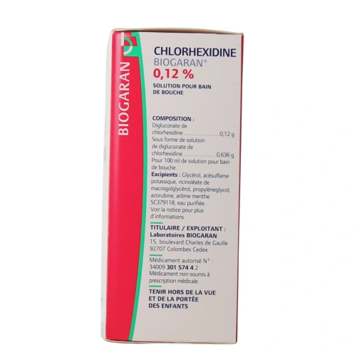Chlorhexidine Bain de Bouche