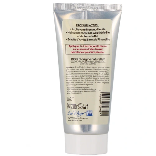 Ciel d'Azur Baume Chauffant à l'Argile