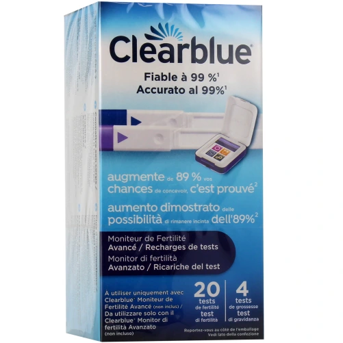 Clearblue Recharges de tests pour moniteur de fertilité
