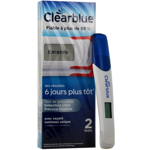 Clearblue Test de Grossesse Détection Ultra Précoce