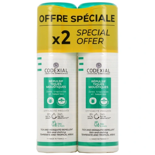 Codexial Répulsif Tiques et Moustiques
