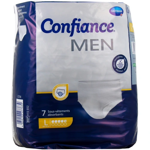 Confiance Men Sous-Vêtements Absorbants