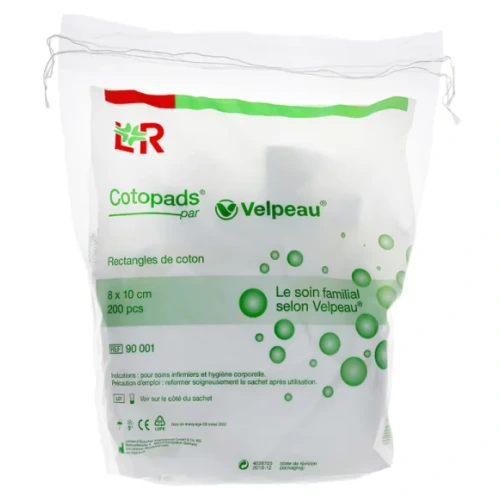 Cotopads Rectangles de Coton 8x10 cm