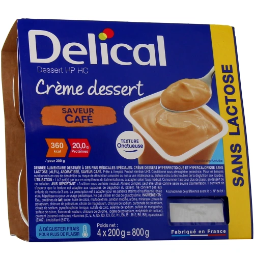 Delical Crème Dessert HP HC Sans lactose