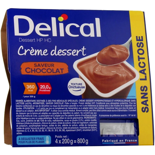 Delical Crème Dessert HP HC Sans lactose