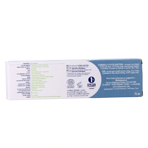 Dentifrice Natessance