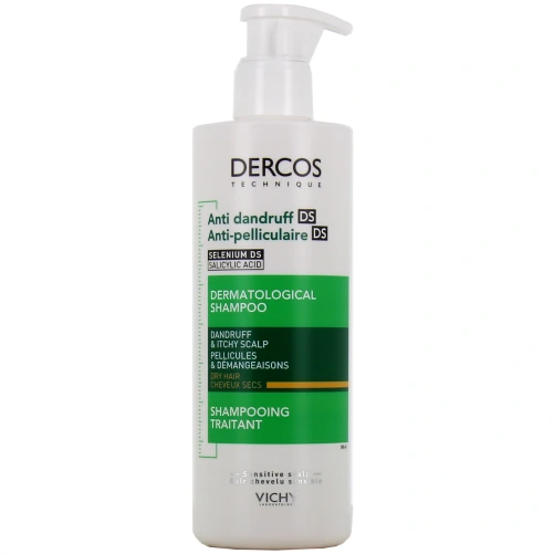 Dercos Shampooing Anti-Pelliculaire Traitant Cheveux Secs