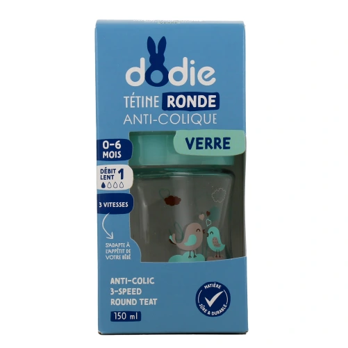 Dodie Biberon Verre Anti-Colique 0-6 mois