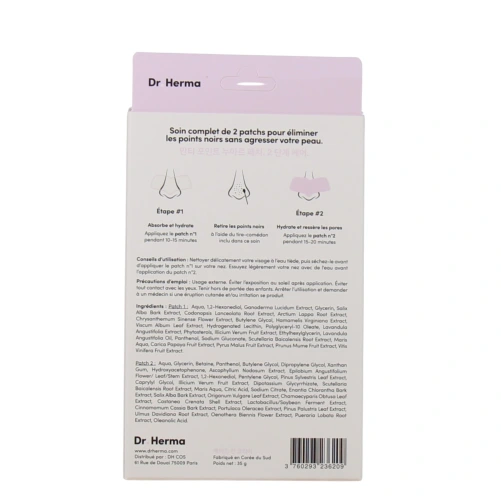 Dr Herma Patch Nez Anti-Points Noirs