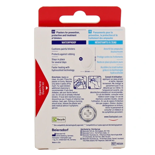 Elastoplast Pansements Ampoules Grande Taille