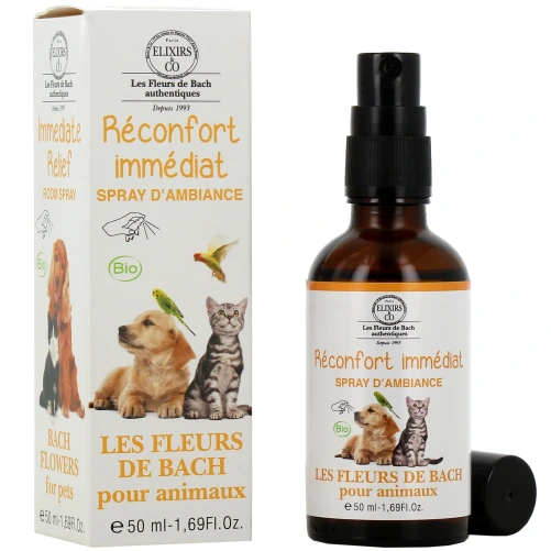 Elixirs & Co Réconfort Immédiat Spray d'Ambiance pour Animaux Bio