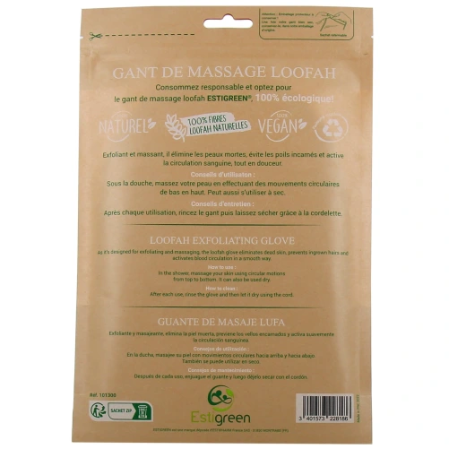 Estipharm Estigreen Gant de Massage Loofah