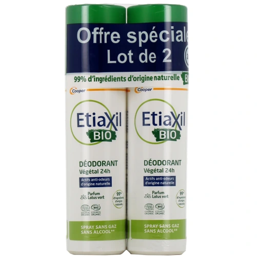 Etiaxil Bio Déodorant Spray Végétal 24h