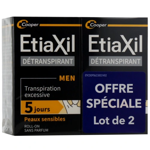 Etiaxil Sensitive Détranspirant Aisselles Roll-on