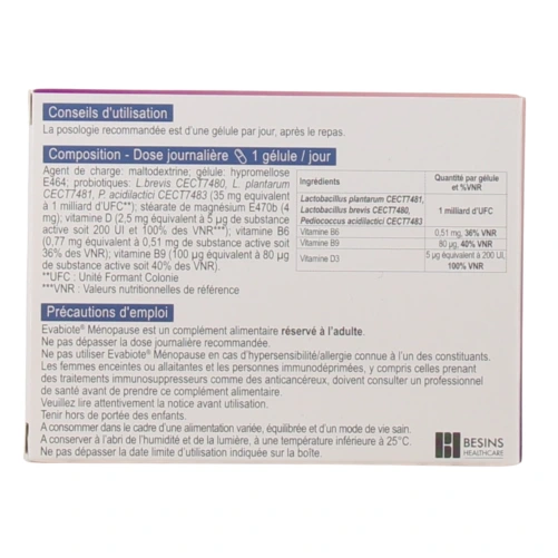 Evabiote Ménopause