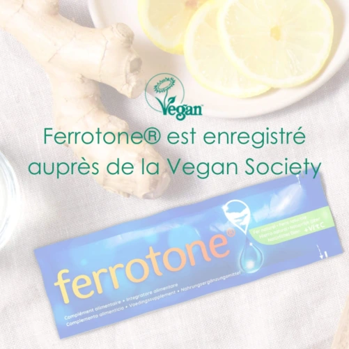 Ferrotone Fer naturel Vitamine C Goût Pomme