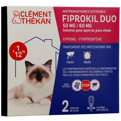 Fiprokil Duo Chat Spot-On Antiparasitaire