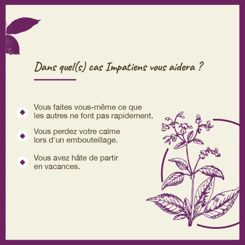 Fleurs de Bach Impatiens n°18