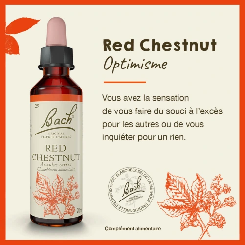 Fleurs de Bach Red Chestnut n°25