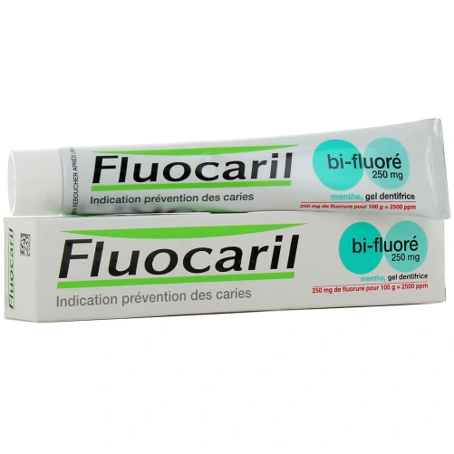 Fluocaril Bi fluoré 250 mg Gel menthe