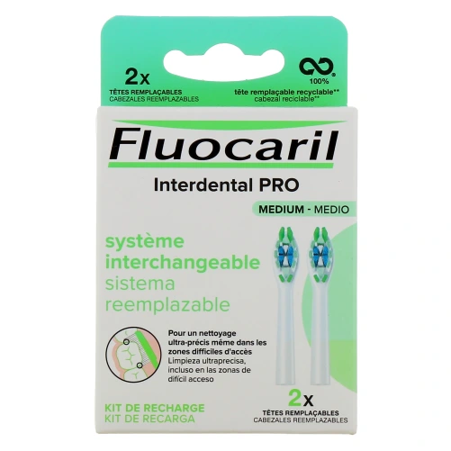 Fluocaril Interdental Pro Brosse à Dents Tête Remplaçable
