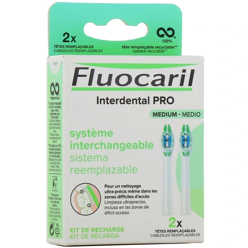 Fluocaril Interdental Pro Brosse à Dents Tête Remplaçable