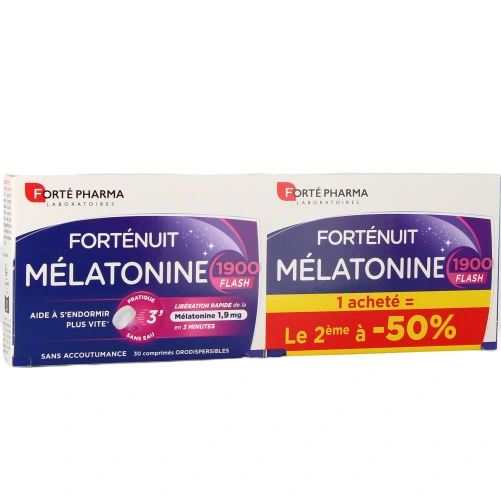 Forté Nuit Mélatonine 1900 Flash