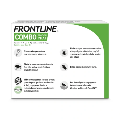 Frontline Combo Chat 3 et 6 pipettes