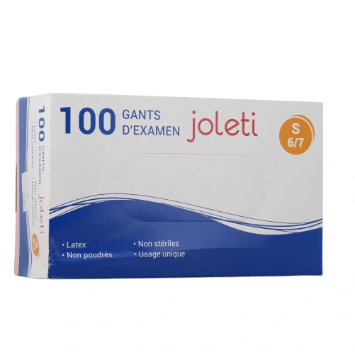 Gants d'examen en Latex non Poudrés Joleti