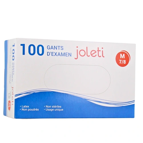 Gants d'examen en Latex non Poudrés Joleti