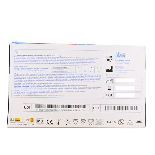 Gants d'examen en Latex non Poudrés Joleti