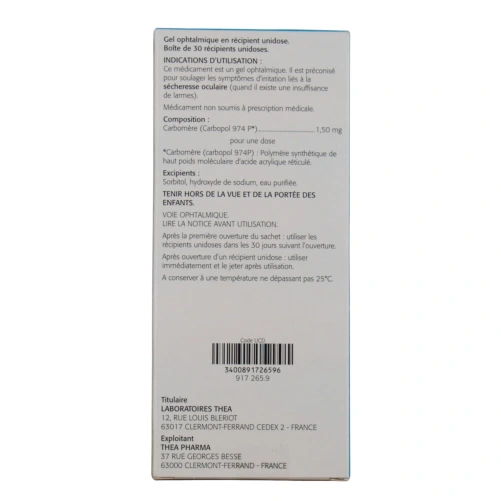 Gel-larmes Gel Ophtalmique