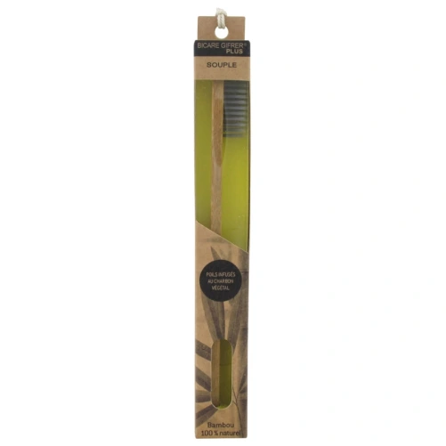 Gifrer Bicare Plus Brosse à Dents au Charbon Végétal