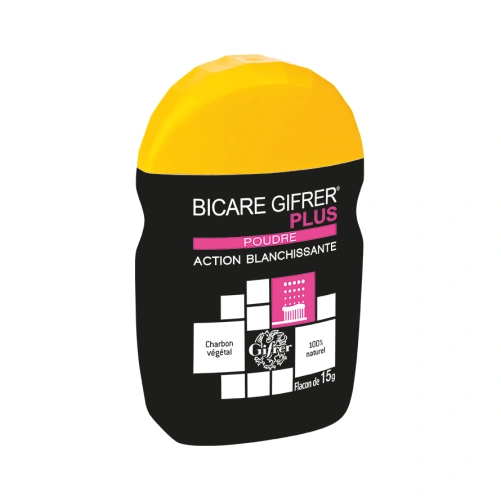 Gifrer Bicare Plus Poudre Blanchissante au Charbon Végétal