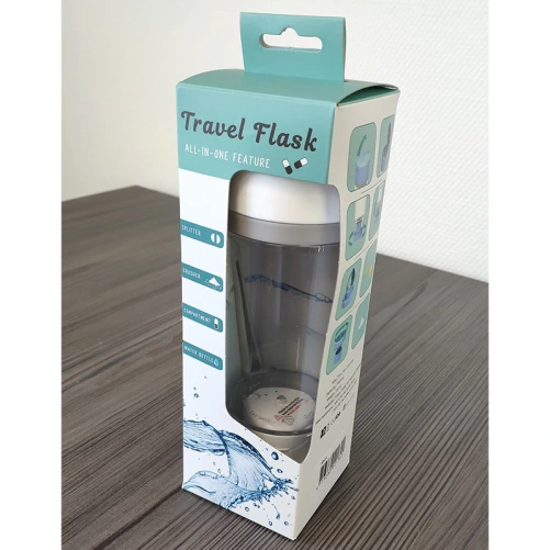 Gourde avec Pilulier, Broyeur et Coupe-comprimé