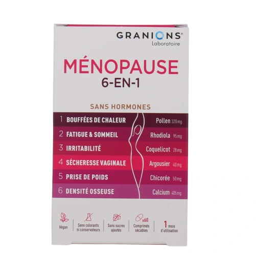 Granions Ménopause 6-en-1 Sans Hormones