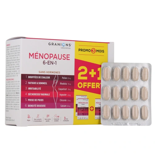 Granions Ménopause 6-en-1 Sans Hormones