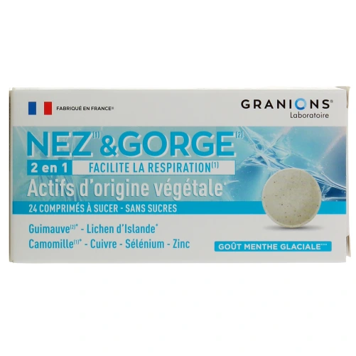 Granions Nez & Gorge 2 en 1 Comprimés à sucer