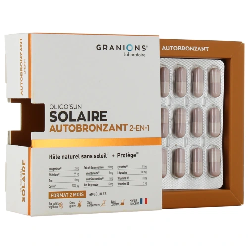 Granions Oligo'Sun Solaire Auto-Bronzant 2 en 1