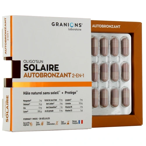 Granions Oligo'Sun Solaire Auto-Bronzant 2 en 1